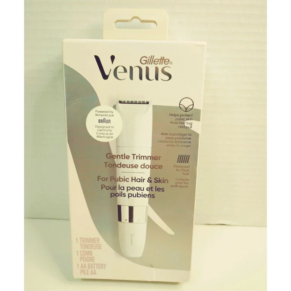Gillette Venus Women’s Pubic Trimmer Cordless Washable White Precision Head